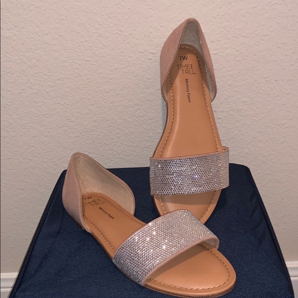 NEW! Time and True Crystal Sandals